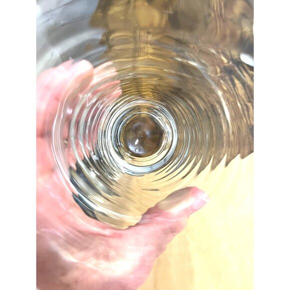 Set Of 5 Libbey Orbita Glasses Wave Pattern 16 Oz Each - Picture 8 of 8